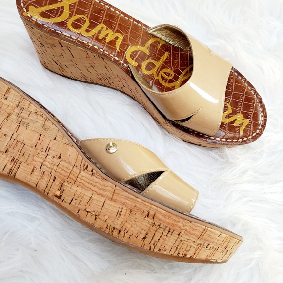 Sam Edelman | Shoes | Sam Edelman Almond Reid Platform Slide Wedges | Poshmark